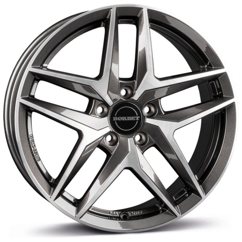 Janta aliaj Borbet Z 8.0x19" 5x112 ET46 MAGP - Mistral anthracite glossy polished