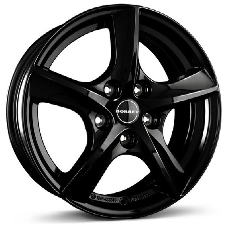 Janta aliaj Borbet TL 5.5x15" 5x100 ET40 BG - Black Glossy