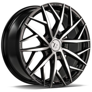Janta aliaj seventy9 SSF-1 7.5x17" 5x100 ET40 BFP - Black Front Polished