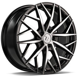Janta aliaj seventy9 SSF-1 8.0x18" 5x112 ET30 BFP - Black Front Polished