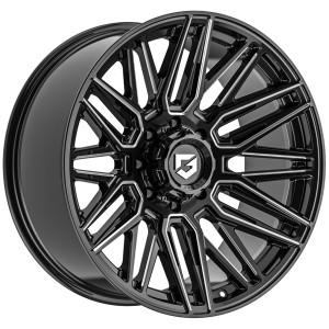 JANTA FONDMETAL 770 EDGE (GEAR OFF ROAD) 10/22 8X180 ET-19 GLOSSY BLACK MILLED CB28.50