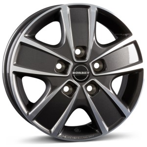 Janta aliaj Borbet CWG 6.0x16" 5x130 ET68 MAP - mistral anthracite polished