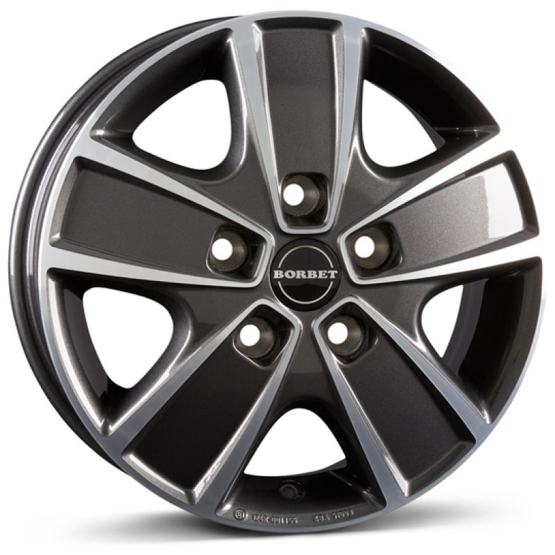 Janta aliaj Borbet CWG 6.0x16" 5x130 ET68 MAP - mistral anthracite polished