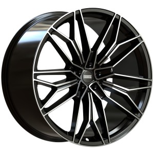 JANTA FONDMETAL STC-23 11.50/23 5X130 ET51 GLOSSY BLACK MACHINED CB32